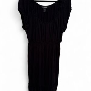 Lane Bryant Women's Black Knee Length Stretchy Cute Coquette Dress - EUC